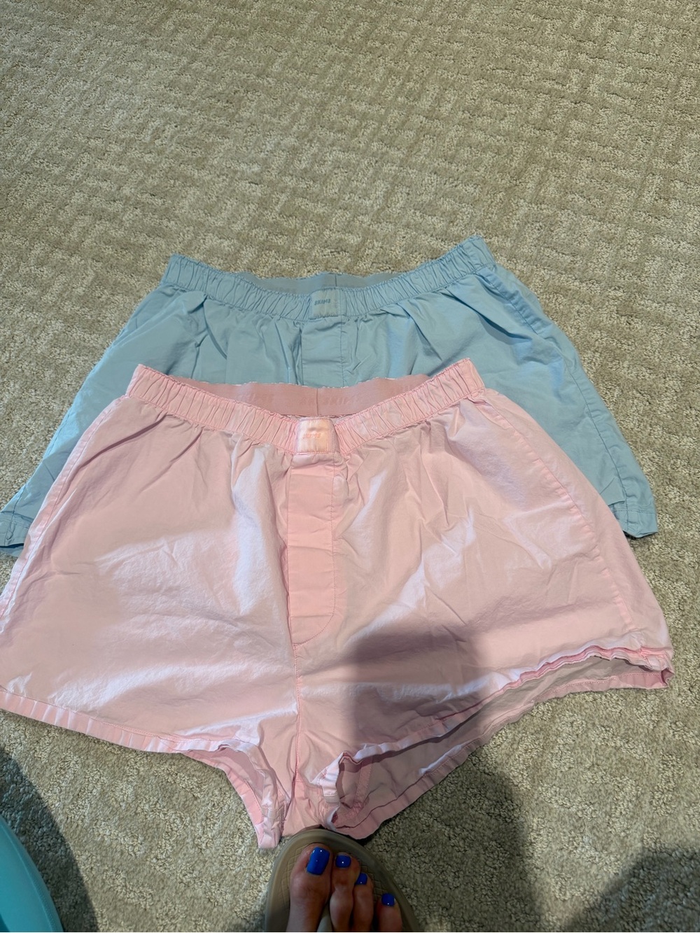 Skims Women’s Shorts/Boxers - Size M - Blue and Pink (2 pairs) - Picture 3 of 6